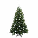 VidaXL Sztuczna choinka z bombkami 120 cm 150 LED Ciepła biel