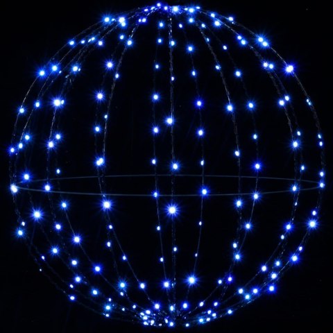 VidaXL Świąteczny szpic na lampkę 120 LED Niebieski