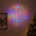 VidaXL Świąteczny szpic na lampkę 120 LED Wielokolorowy