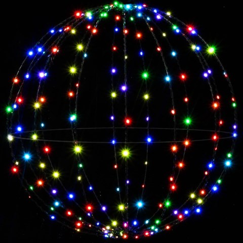 VidaXL Świąteczny szpic na lampkę 120 LED Wielokolorowy