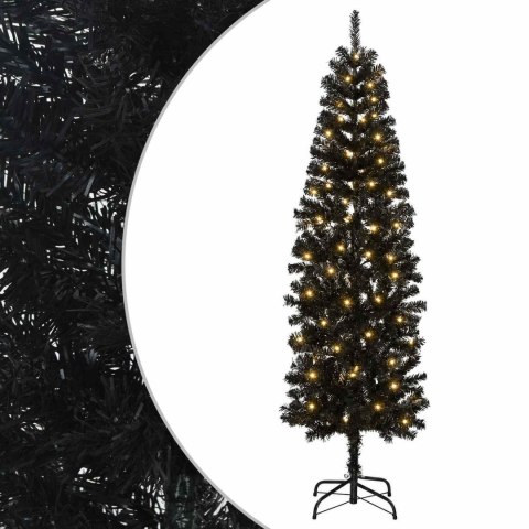 VidaXL Sztuczne smukłe drzewo bożonarodzeniowe 240 cm 300 LED