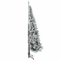 VidaXL Sztuczna choinka 240 cm PVC i stal Zielony i Biały