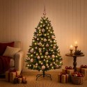 VidaXL Sztuczna choinka, ciemnozielona, z bombką 150 cm 150 LED