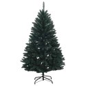 VidaXL Sztuczna choinka, ciemnozielona, z bombkami 180 cm 300 LED