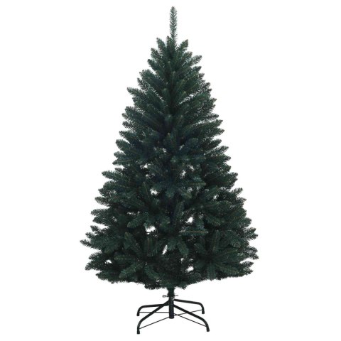 VidaXL Sztuczna choinka, ciemnozielona, z bombkami 180 cm 300 LED