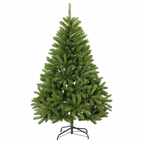 VidaXL Sztuczna choinka, jasnozielona, z bombkami 180 cm 300 LED
