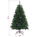 VidaXL Sztuczna choinka, średniozielona, z bombkami 150 cm 150 LED