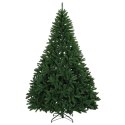 VidaXL Sztuczna choinka, średniozielona, z bombkami 210 cm 300 LED