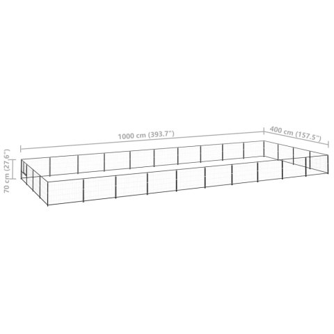 KOJEC DLA PSA CZARNY 40M² STALOWY