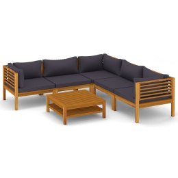 6-CZ. ZESTAW WYPOCZYNKOWY DO OGRODU Z PODUSZKAMI AKACJOWY