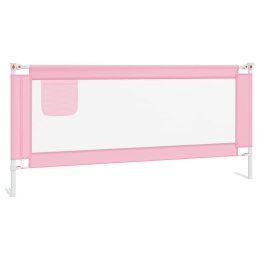 BARIERKA OCHRONNA DO ŁÓŻKA OSŁONA BRAMKA -BED RAIL 200X25CM RÓŻOWA