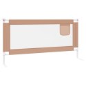 BARIERKA OCHRONNA DO ŁÓŻKA OSŁONA BRAMKA -BED RAIL 180X25CM TAUPE