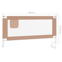 BARIERKA OCHRONNA DO ŁÓŻKA OSŁONA BRAMKA -BED RAIL 180X25CM TAUPE