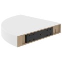 NAROŻNA PÓŁKA ŚCIENNA BIAŁA 25X25X38CM