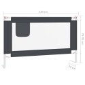 BARIERKA OCHRONNA DO ŁÓŻKA OSŁONA BRAMKA -BED RAIL 120X25CM CIEMNOSZARA