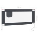 BARIERKA OCHRONNA DO ŁÓŻKA OSŁONA BRAMKA -BED RAIL 150X25CM CIEMNOSZARA