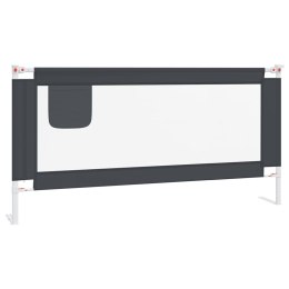 BARIERKA OCHRONNA DO ŁÓŻKA OSŁONA BRAMKA -BED RAIL 180X25CM CIEMNOSZARA