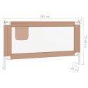 BARIERKA OCHRONNA DO ŁÓŻKA OSŁONA BRAMKA -BED RAIL 150X25CM TAUPE