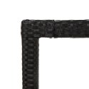 STÓŁ OGRODOWY 150X90X75CM SZKŁO I RATTAN PE CZARNY