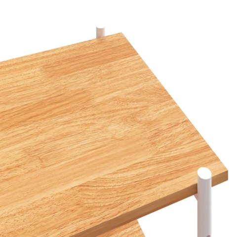 5-POZIOMOWY REGAŁ BIAŁO-DĘBOWY 80X40X163CM