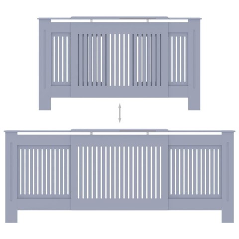 OSŁONA NA KALORYFER SZARA 205CM