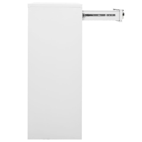 SZAFKA BIUROWA BIAŁA 90X40X102CM STALOWA