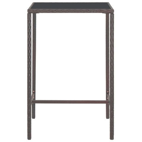 3-CZ. OGRODOWY ZESTAW MEBLI BAROWYCH PODUSZKI RATTAN PE BRĄZ