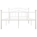 RAMA ŁÓŻKA BIAŁA METALOWA 140X 200CM