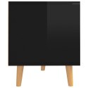 SZAFKA POD TV POŁYSK CZARNA 90X40X485CM