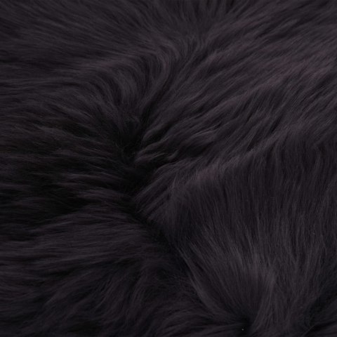 PODUSZKI OGRODOWE NA KRZESŁA 2 SZT. CIEMNOSZARE 40X40CM OWCZA SKÓRA