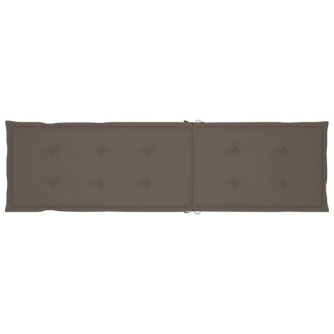 PODUSZKA OGRODOWA NA LEŻAK TAUPE (75+105)X50X3CM