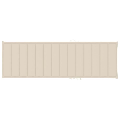 PODUSZKA OGRODOWA NA LEŻAK KREMOWA 200X70X3CM