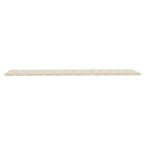 PODUSZKA OGRODOWA NA LEŻAK KREMOWA 200X70X3CM