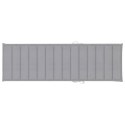 PODUSZKA OGRODOWA NA LEŻAK SZARA 200X60X3CM