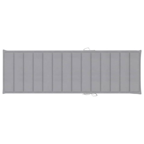 PODUSZKA OGRODOWA NA LEŻAK SZARA 200X60X3CM