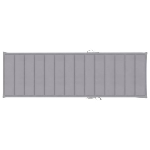 PODUSZKA OGRODOWA NA LEŻAK SZARA 200X70X3CM