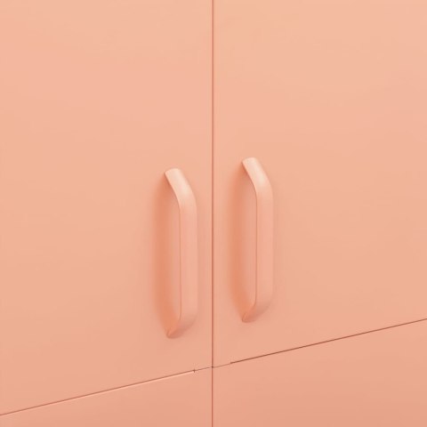 SZAFA RÓŻOWA 90X50X180CM STALOWA