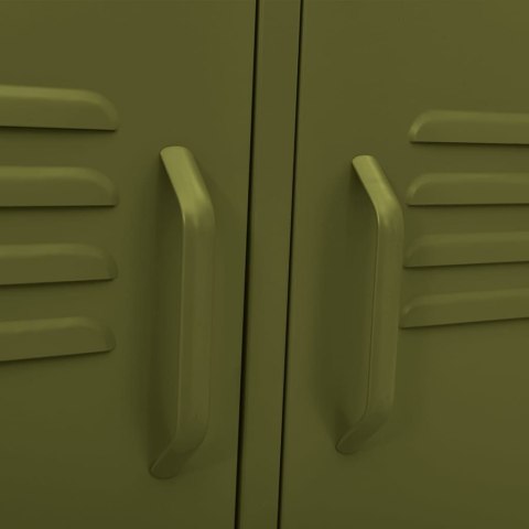 SZAFKA POD TELEWIZOR OLIWKOWA 105X35X50CM STALOWA