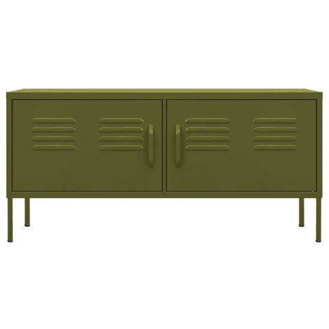 SZAFKA POD TELEWIZOR OLIWKOWA 105X35X50CM STALOWA
