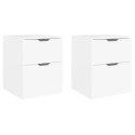 SZAFKI NOCNE 2 SZT. BIAŁE 40X40X50CM