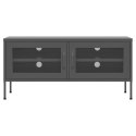 SZAFKA POD TELEWIZOR ANTRACYTOWA 105X35X50CM STALOWA