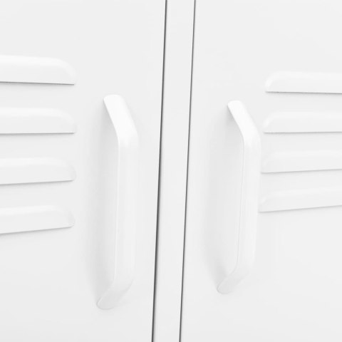 SZAFKA POD TELEWIZOR BIAŁA 105X35X50CM STALOWA