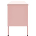 SZAFKA POD TELEWIZOR RÓŻOWA 105X35X50CM STALOWA