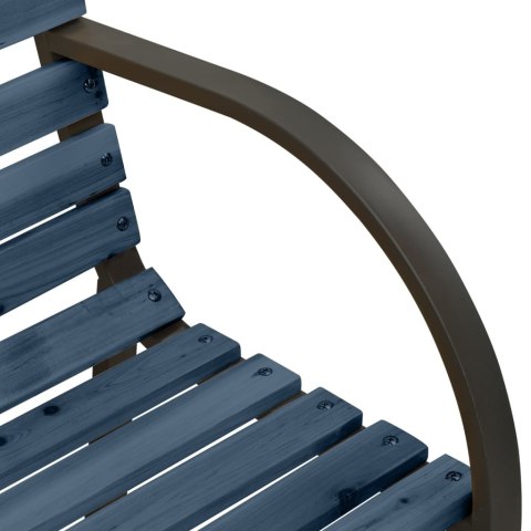 ŁAWKA OGRODOWA DLA DZIECI 81CM DREWNO STROIGŁY SZARA