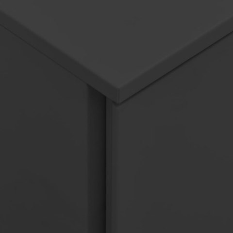 MOBILNA SZAFKA KARTOTEKOWA ANTRACYTOWA 39X45X60CM STALOWA