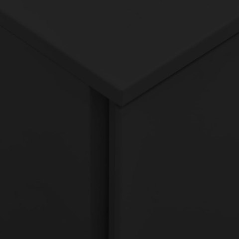 MOBILNA SZAFKA KARTOTEKOWA CZARNA 39X45X60CM STALOWA