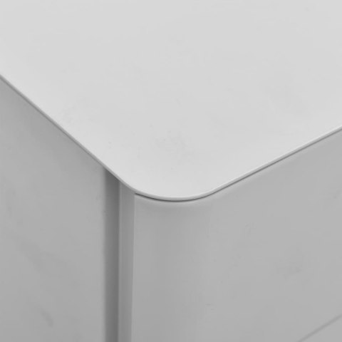 MOBILNA SZAFKA KARTOTEKOWA JASNOSZARA 30X45X59CM STALOWA