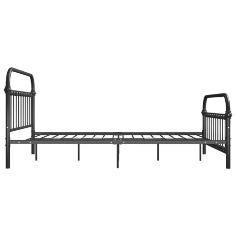 RAMA ŁÓŻKA SZARA METALOWA 120X200CM