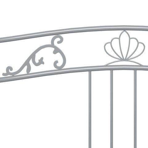 SOFA Z WYSUWANĄ RAMĄ ŁÓŻKA SZARA METALOWA 90X200CM