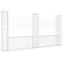 3 SŁUPKI GABIONOWE GABION U-KSZTAŁTNE 260X20X150CM